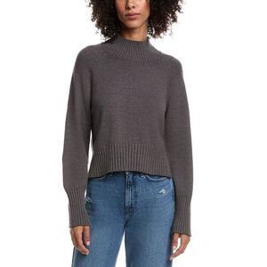 Luxe Always Womens  Mock Neck Sweater, Grey